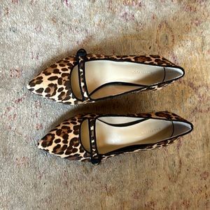 Ann Taylor calf hair block heel